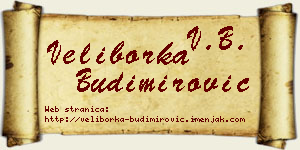 Veliborka Budimirović vizit kartica